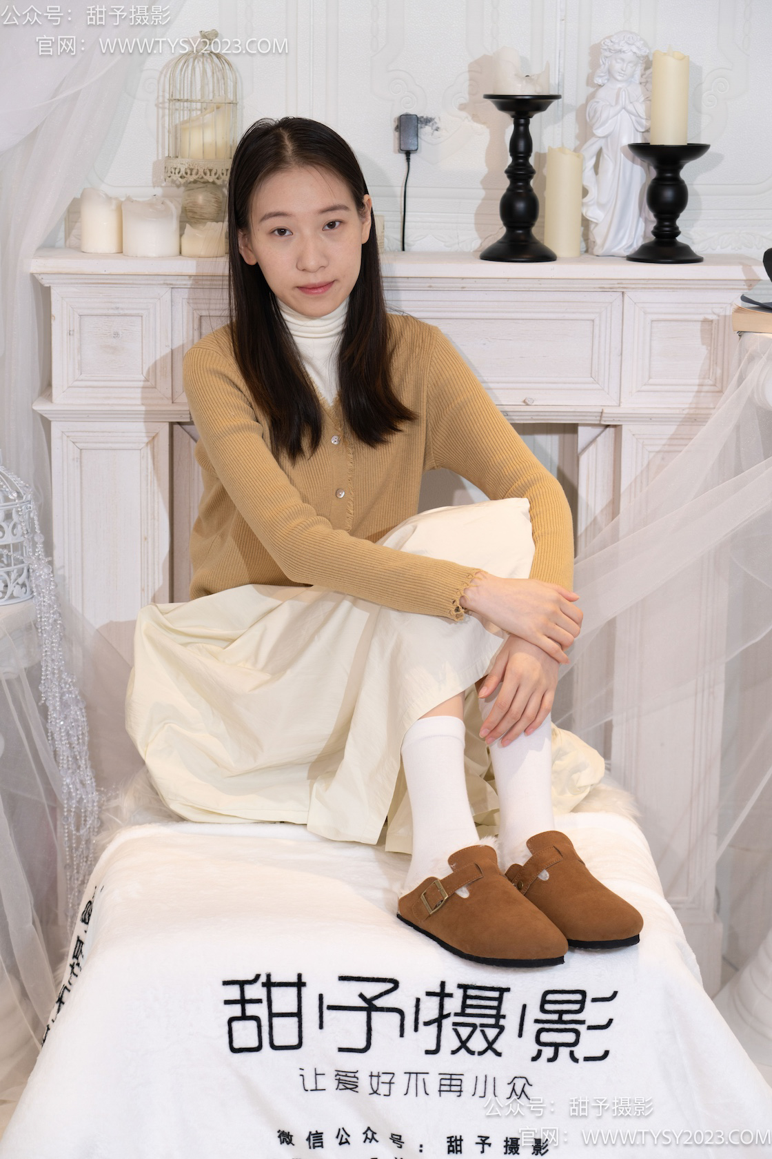 图片[3]-甜予摄影013期：帆帆-平底鞋、白棉袜、裸足-觅颜社