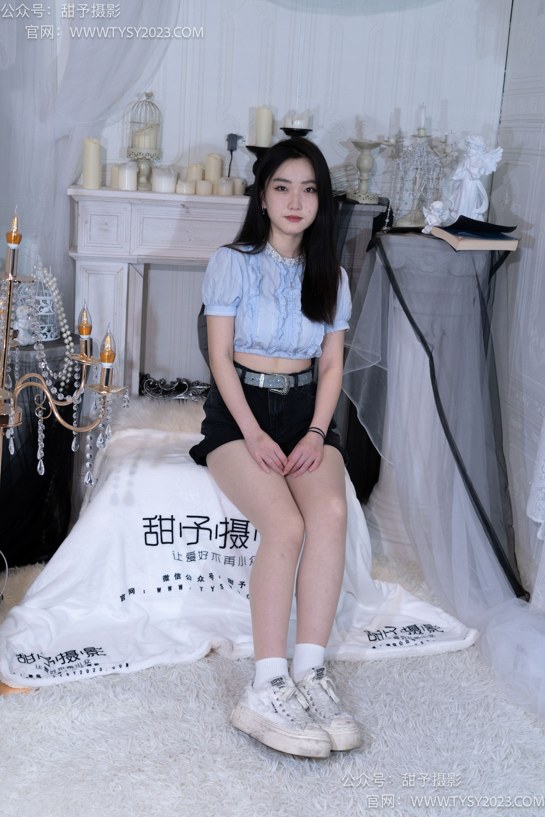 图片[3]-甜予摄影017期：栗栗-板鞋、白棉袜、肉丝（脚尖加固款）-觅颜社