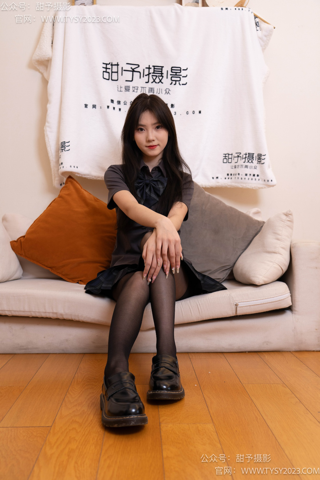 图片[3]-甜予摄影030期：璇璇-皮鞋、黑丝（脚尖加固款）、裸足-觅颜社