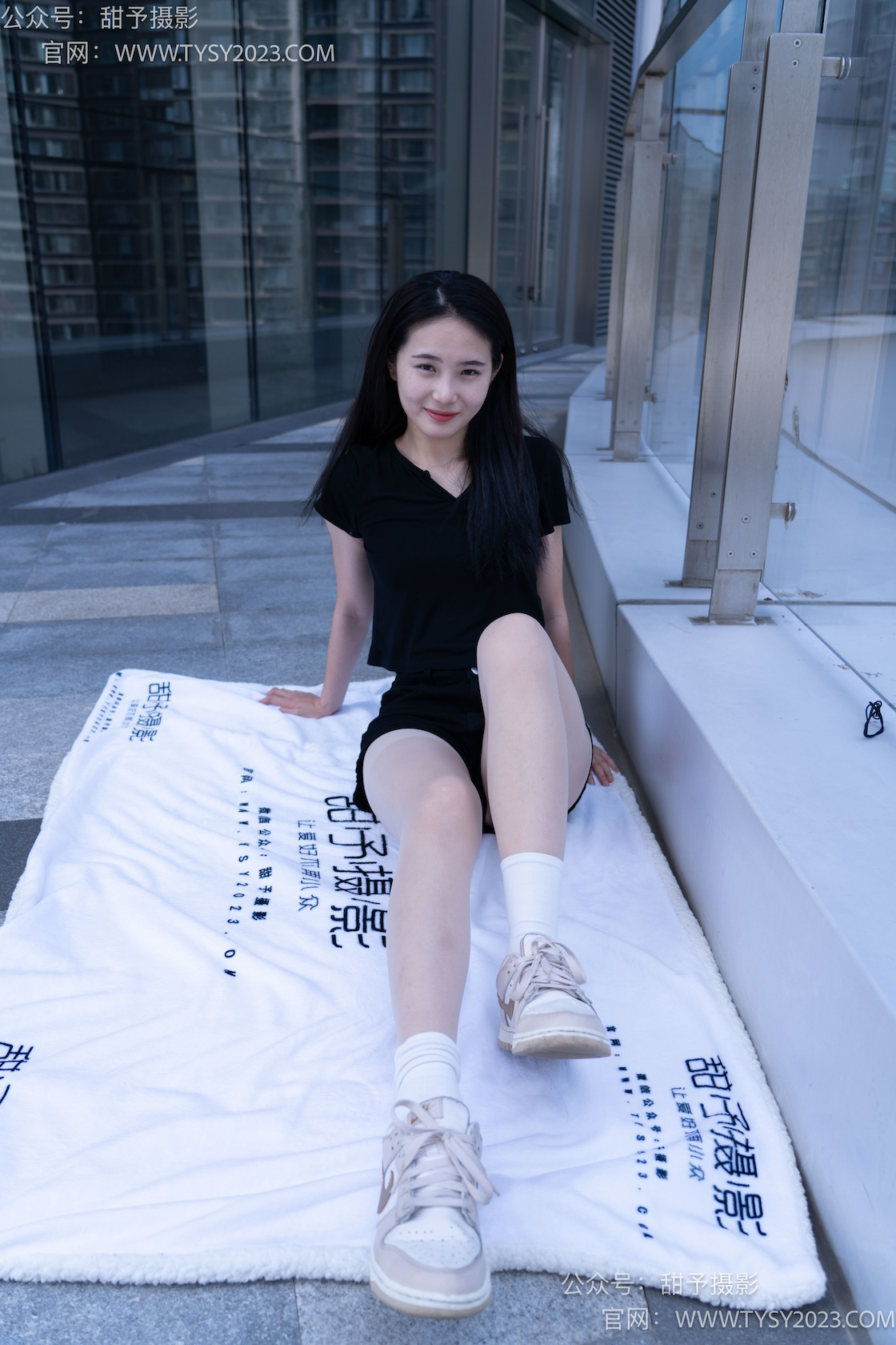 图片[4]-甜予摄影052期：思思-板鞋、白棉袜、肉丝（脚尖加固款）-觅颜社