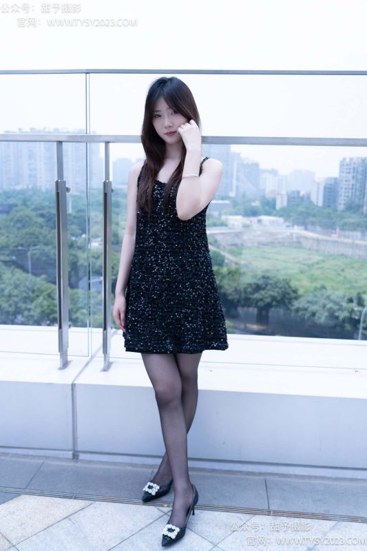 甜予摄影086期：璇璇-高跟鞋、油亮黑丝-觅颜社