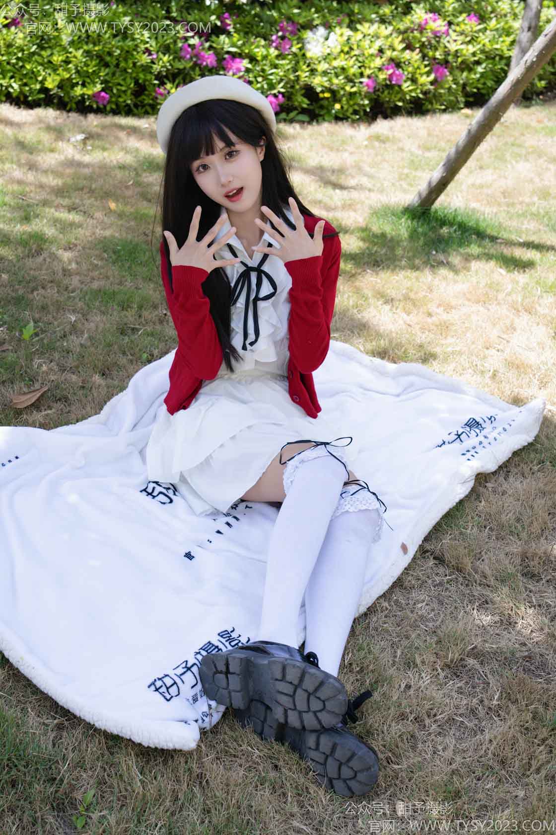 图片[4]-甜予摄影197期：小甜桃-皮鞋、大腿袜、裸足-觅颜社