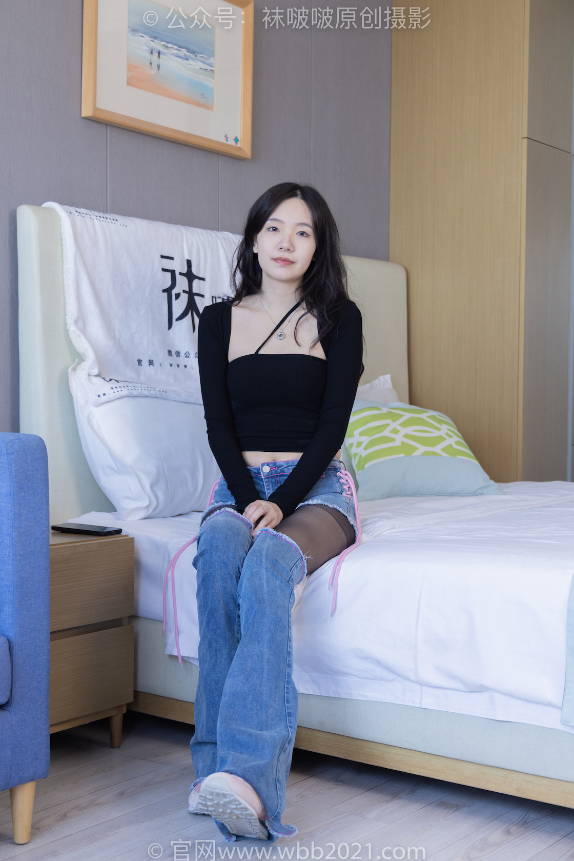 图片[2]-袜啵啵317期：小甜豆-运动鞋、可拆卸牛仔裤、粉色棉袜、黑丝（脚尖微加固款）、裤里丝-觅颜社