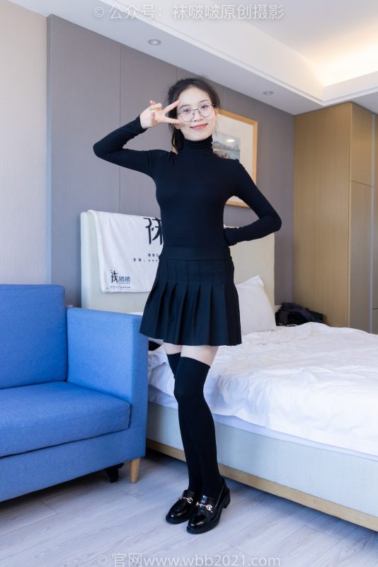 袜啵啵313期：芝士-皮鞋、平底鞋、厚黑丝、厚黑丝大腿袜-觅颜社