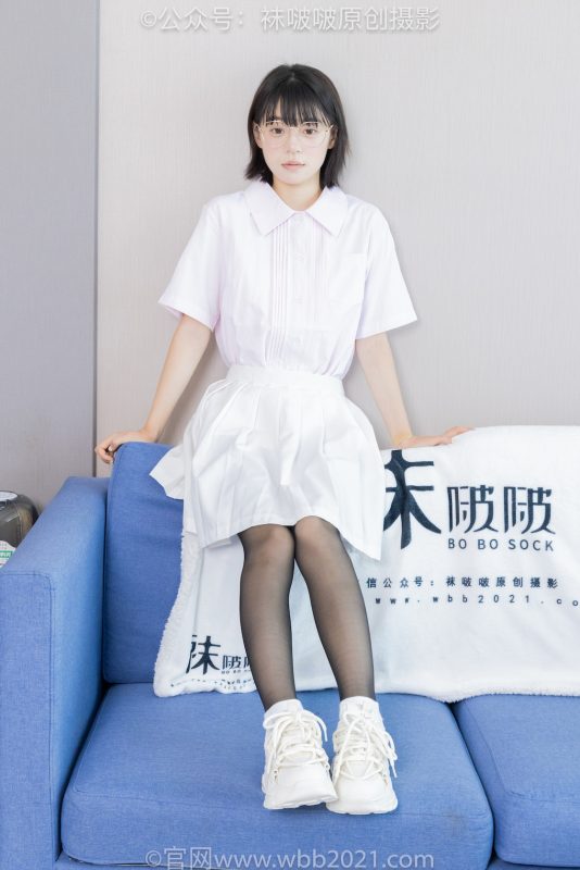 袜啵啵449期：糯米-运动鞋、白棉袜、黑丝（脚尖加固款）-觅颜社