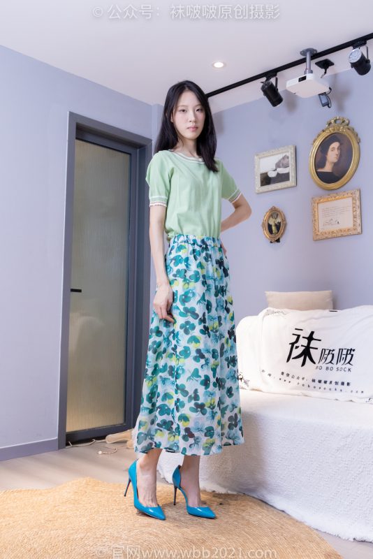 袜啵啵357期：雪糕-高跟鞋、高跟凉鞋、肉丝（脚尖微加固款）、裸足、视频超近景为主-觅颜社