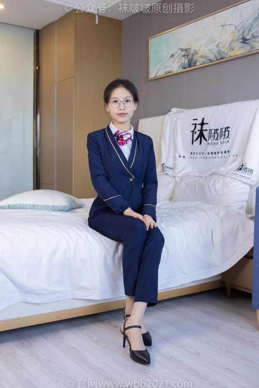 袜啵啵401期：芝士-高跟鞋、肉丝（脚尖微加固款）、裸足、银行制服裤里丝-觅颜社