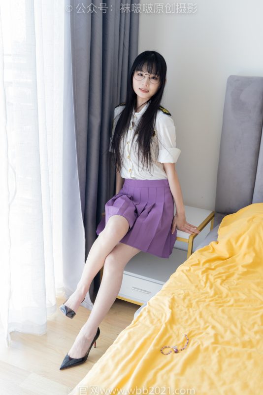 袜啵啵538期：甜甜圈-高跟鞋、水晶袜（仅小部分）、裸足、裸足玩按摩凳剧情（仅花絮剧情版）-觅颜社