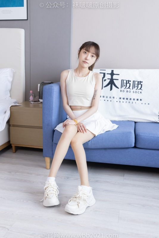 袜啵啵424期：稚予-运动鞋、白棉袜、肉丝（脚尖微加固款）、腰丝-觅颜社