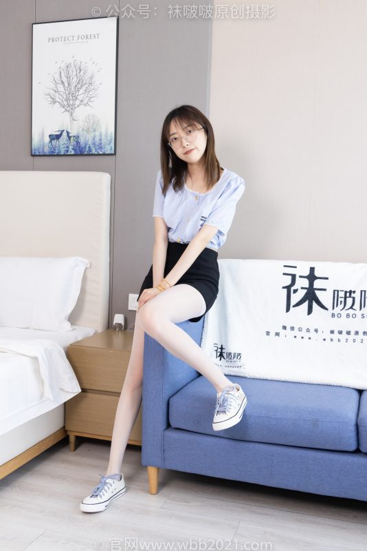 袜啵啵467期：稚予-板鞋、白丝（脚尖加固款）-觅颜社