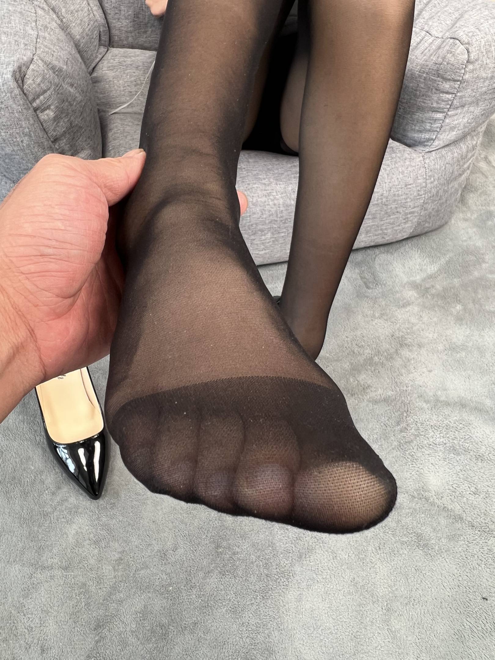 图片[4]-三禾摄影 NO.058 黑丝 高跟 牛仔短裤