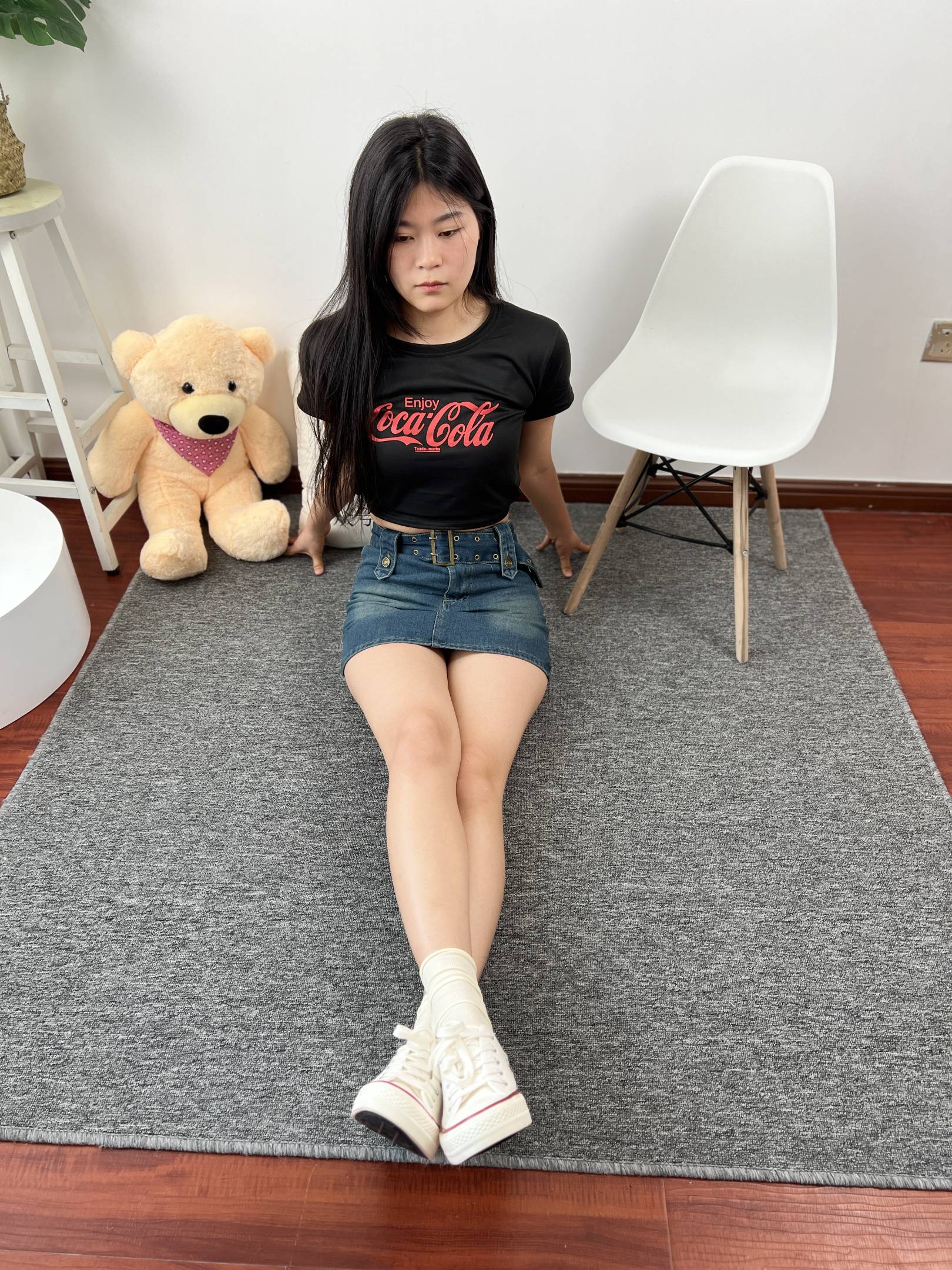 图片[3]-三禾摄影 NO.028 牛仔裙 棉袜 帆布鞋