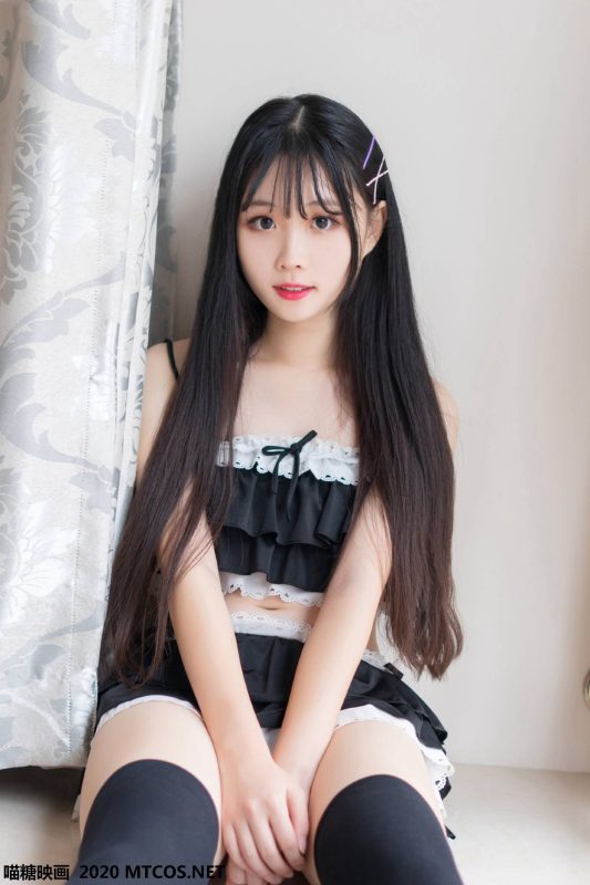 喵糖映画 VOL.102 蕾丝荷叶边泳衣[40-283MB]-觅颜社