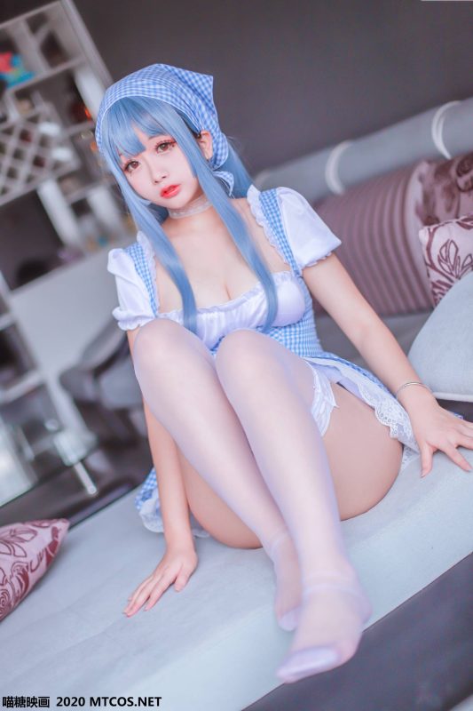 喵糖映画 VOL.122 蓝色女仆[43P-592M]-觅颜社