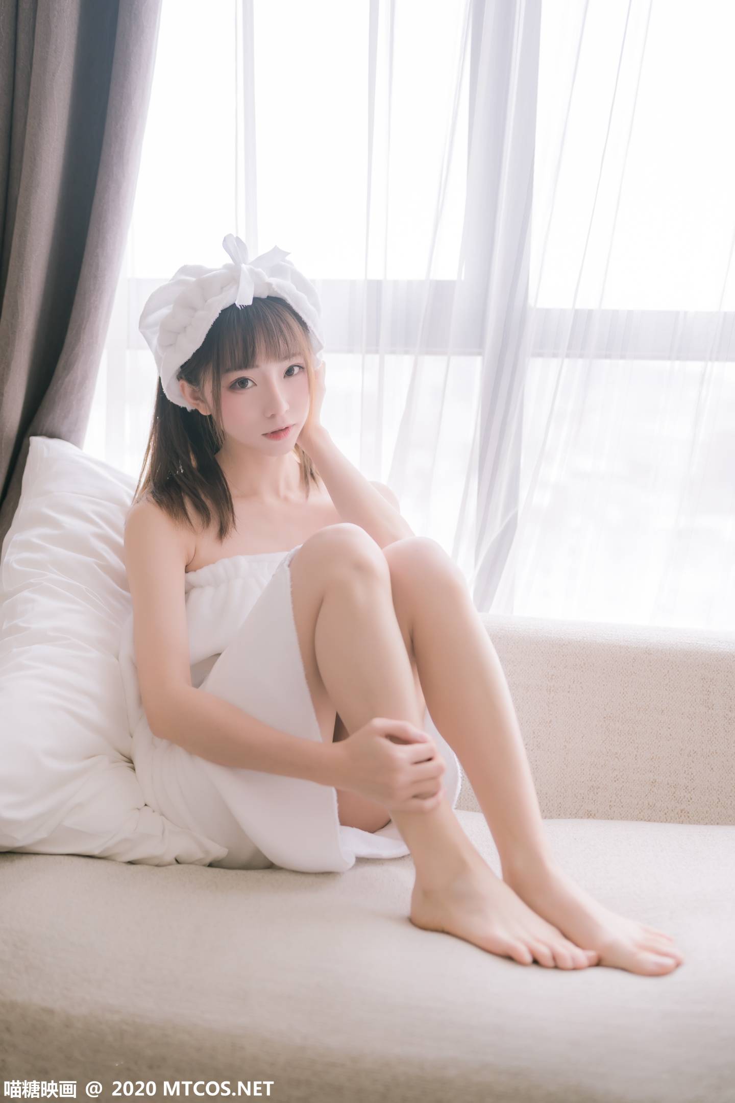 图片[3]-喵糖映画 VOL.158 纯白浴巾