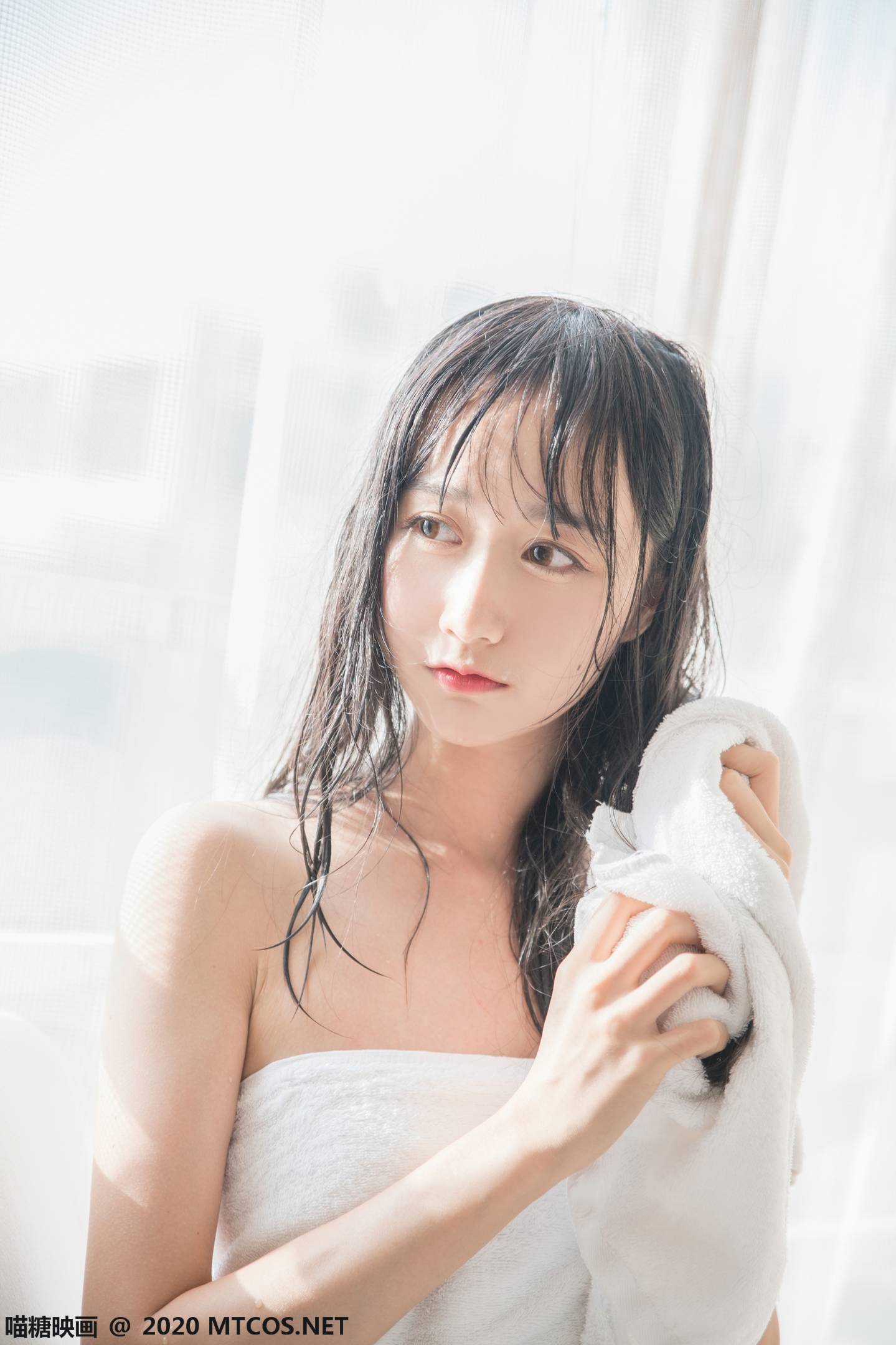 图片[3]-喵糖映画 VOL.174 纯白浴巾