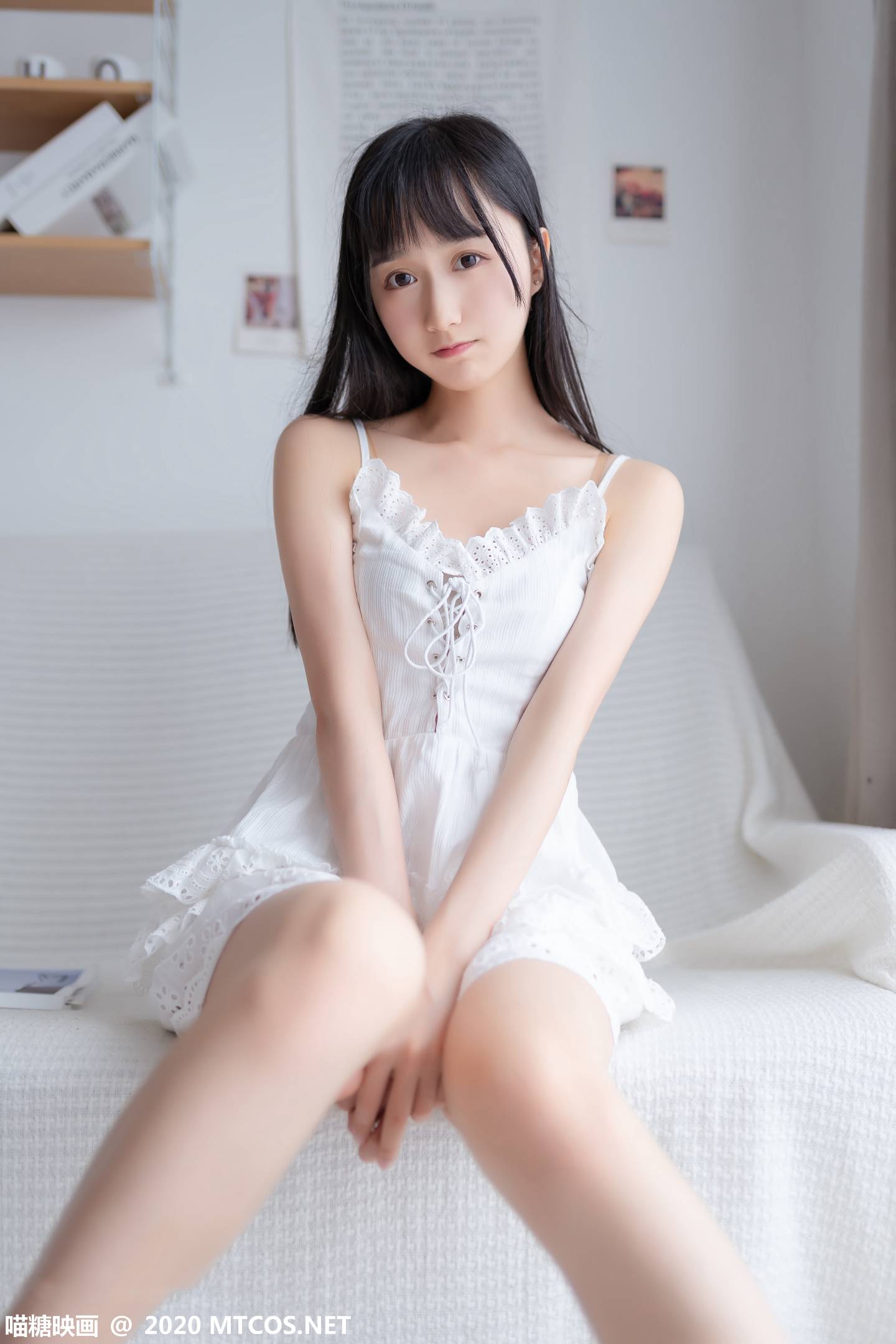 图片[3]-喵糖映画 VOL.187 白裙少女