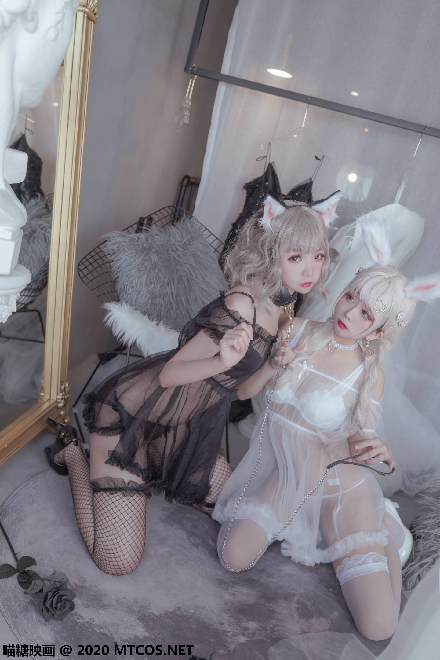 图片[4]-喵糖映画 VOL.200 黑猫与白兔