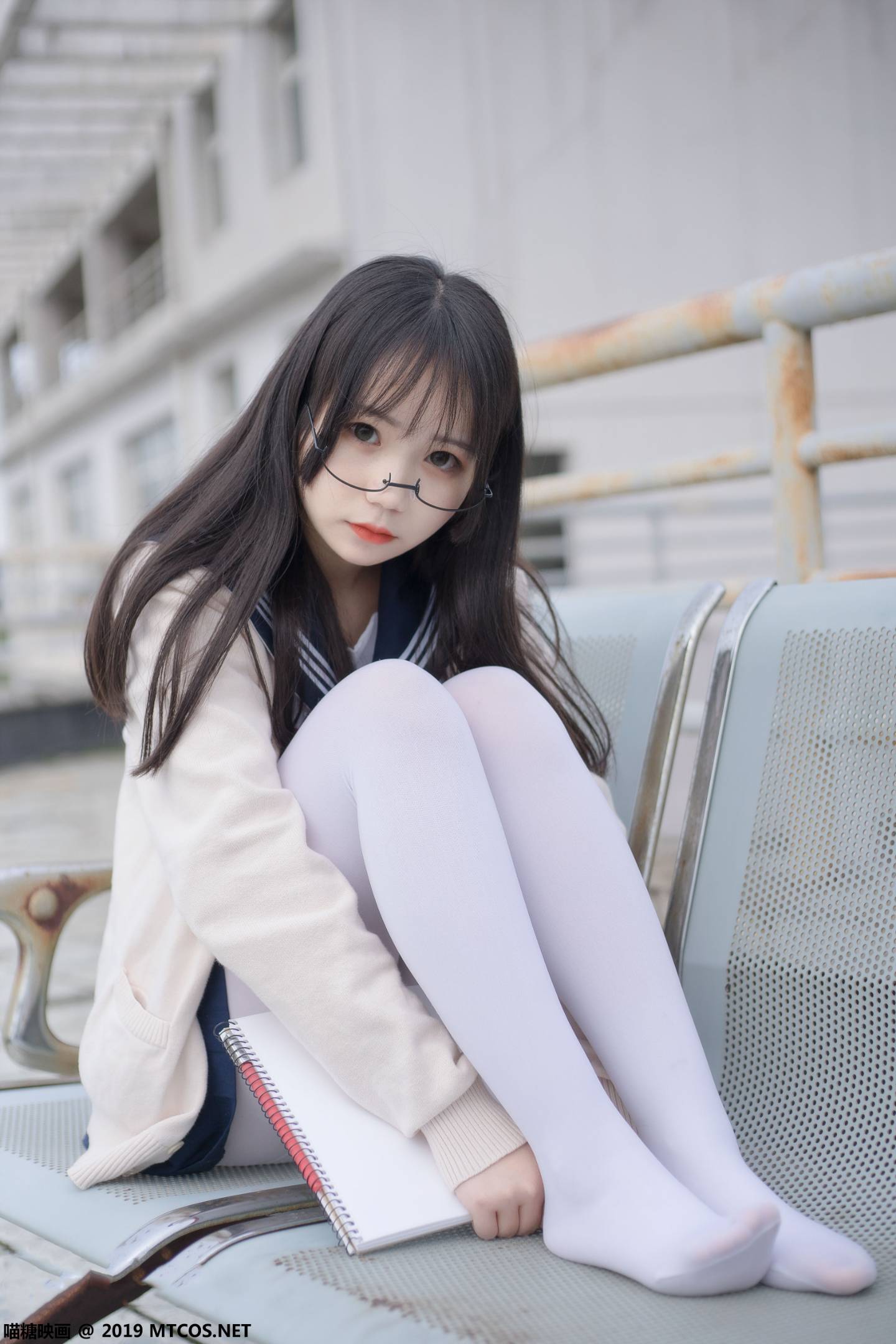 图片[3]-喵糖映画 VOL.067 半度度度喵 喵喵的白丝水手服