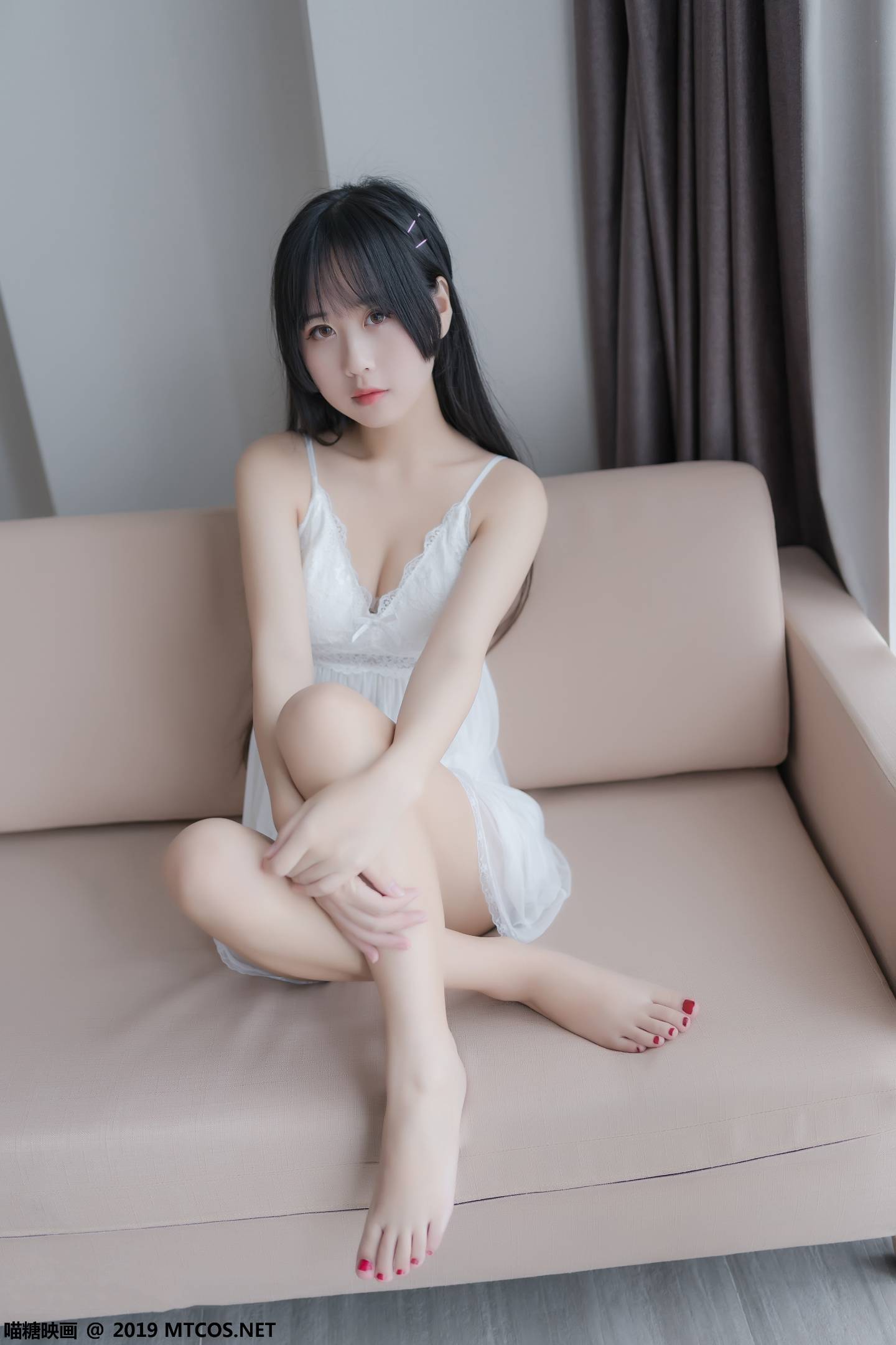 图片[3]-喵糖映画 VOL.069 萌芽儿o0 白纱裙