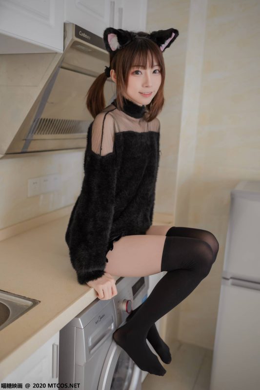 喵糖映画 VOL.081 Kitaro_绮太郎 黑喵女友[45P-195MB]-觅颜社