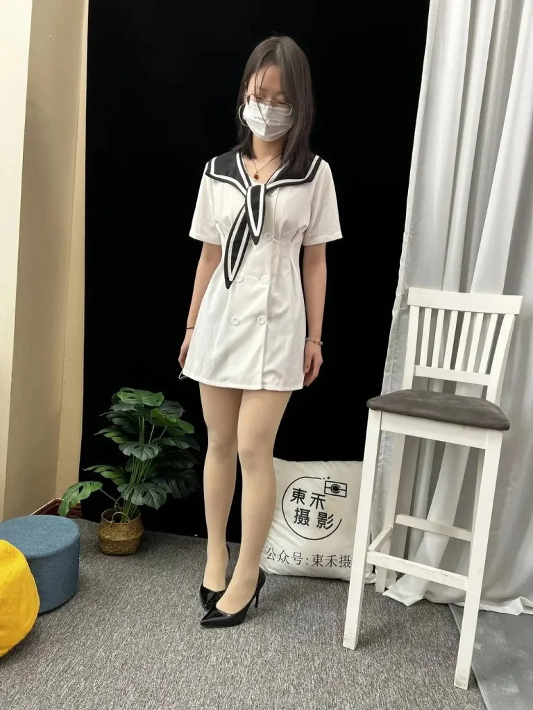 三禾摄影 NO.013 海军白裙 高跟