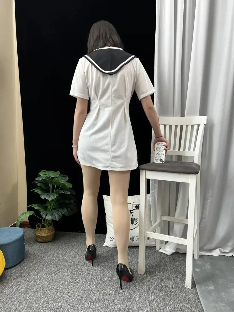 图片[3]-三禾摄影 NO.013 海军白裙 高跟