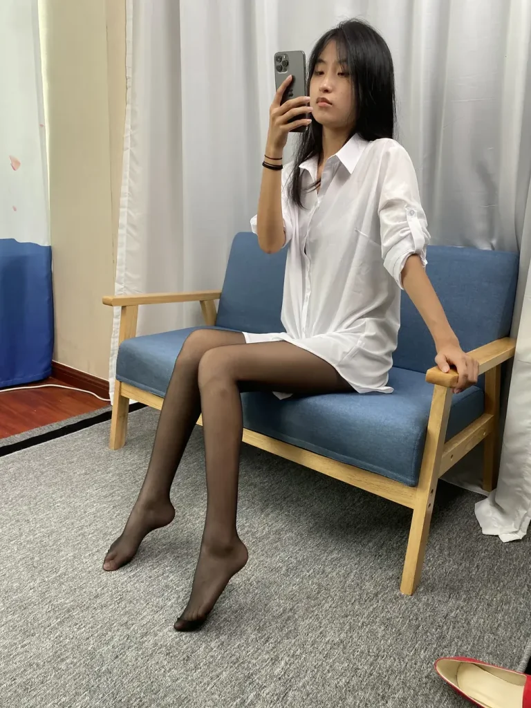 图片[3]-三禾摄影 NO.051 白衬衣 黑丝 高跟